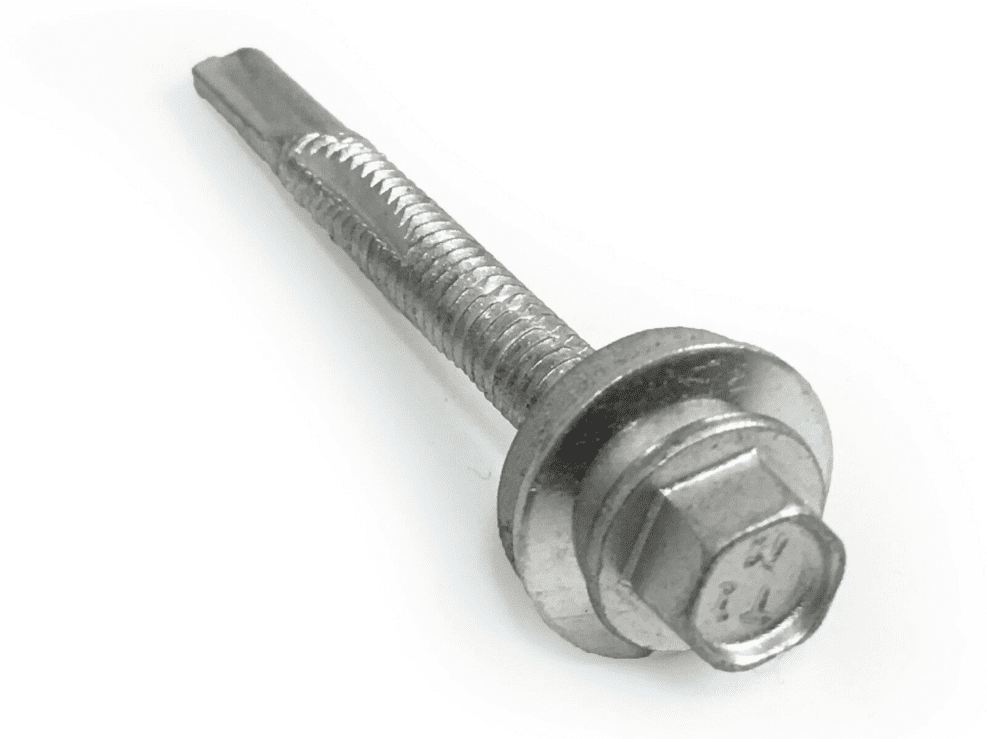 Timco 5.5x100mm Roofing Self Drilling Hex Head Tek Screws Washer Heavy Steel