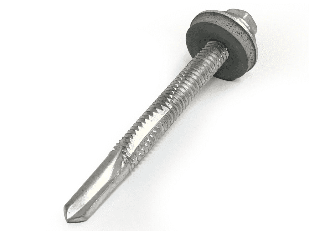Timco 5.5x100mm Roofing Self Drilling Hex Head Tek Screws Washer Heavy Steel