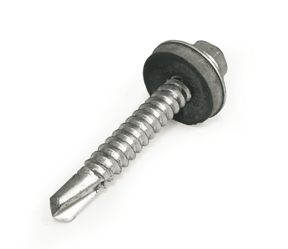 Timco 5.5x25mm Roofing Self Drilling Hex Screws Washer Light Section Steel