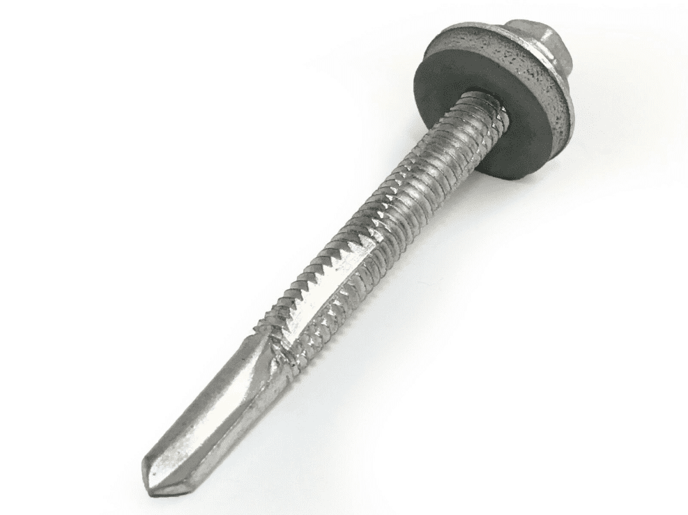 Timco 5.5x32mm Roofing Self Drilling Hex Head Tek Screws W/ Washer Heavy Steel