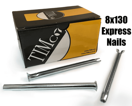 Timco 8X130mm Express Nails Anchor Masonry Brick Timber Frames Box Of 50