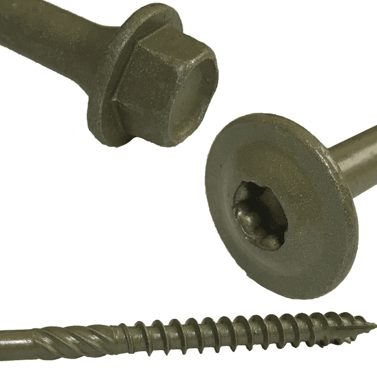 Timco Index 6.7X150mm 6" Wafer Hex Head Landscape Wood Outdoor Decking Screws