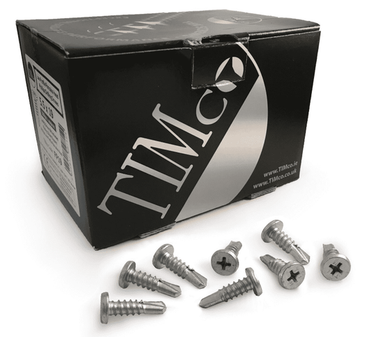 Timco Low Profile Pancake Head Self Drilling Metal Framing Screws 5.5x19mm