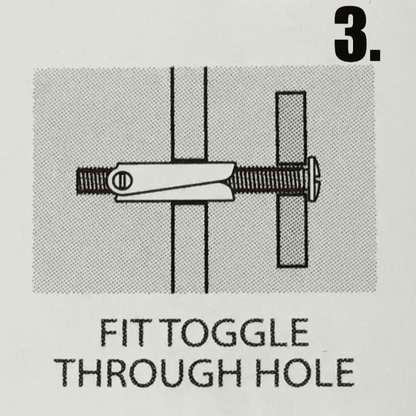 Timco Plasterboard Spring Toggle Wall Anchors & Bolts Hollow Cavity Screws M3 M5