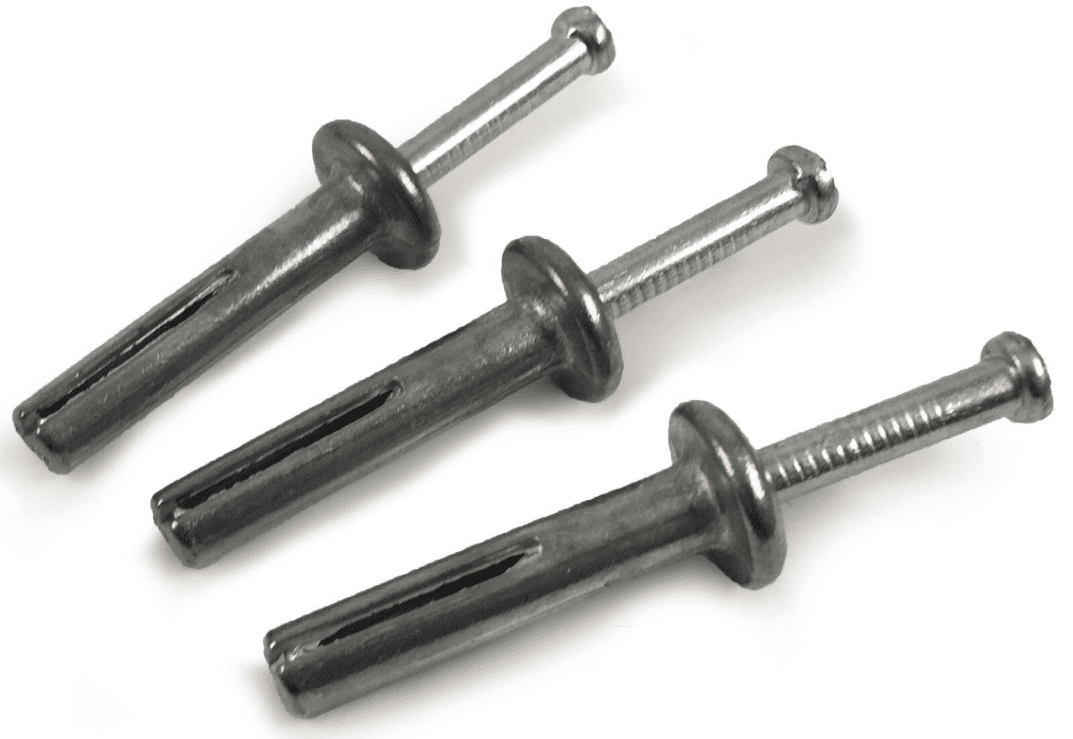 Timco Zamac M6X40mm Hammer-In Nail Anchors Masonry Fixings Sheet Metal Wood