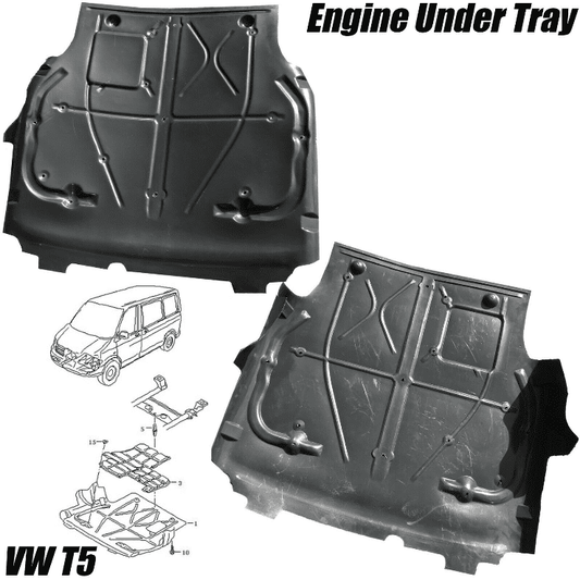 Under Engine Belly Pan Panel Cover Mud Guard for VW Transporter T5 Multivan