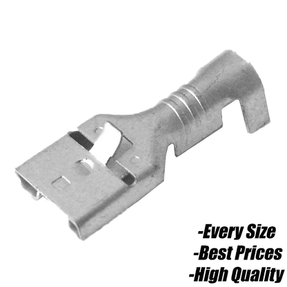 Uninsulated Female Spade Connector Terminals 1.5mm&sup2;-2.5mm Cable Crimp Wire Pvc
