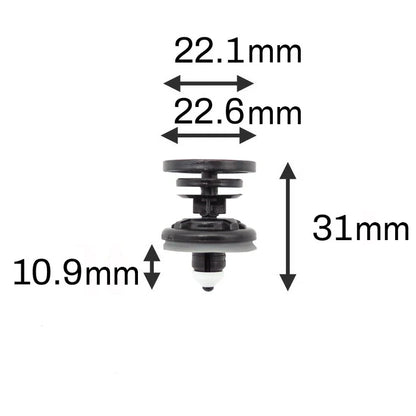 Interior Door Card Trim Clips for Audi, SEAT, Skoda, Volvo, VW
