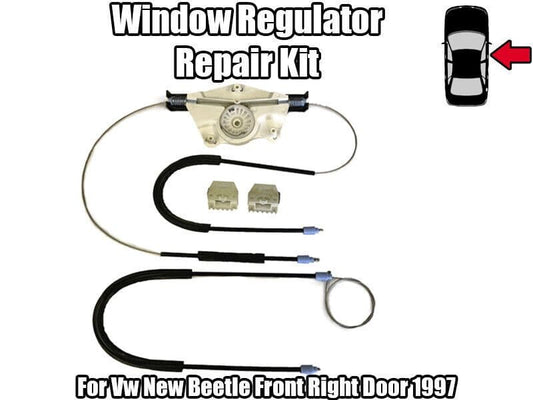 VW New Beetle Window Regulator Repair Kit Front Right Door 1997-2010