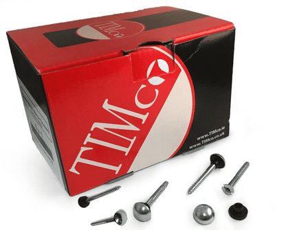 Wall Mirror Screws With Washer & Polished Chrome Domed Caps