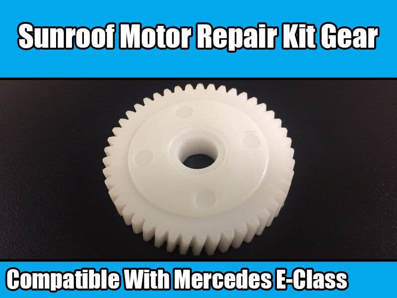 White Plastic Sunroof Motor Repair Gear for Mercedes W123 W124 E Class