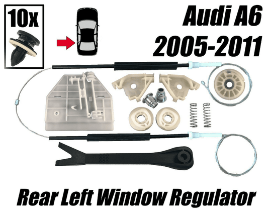 Window Regulator Kit For Audi A6 2005-2011 Rear Left Side 9951-C