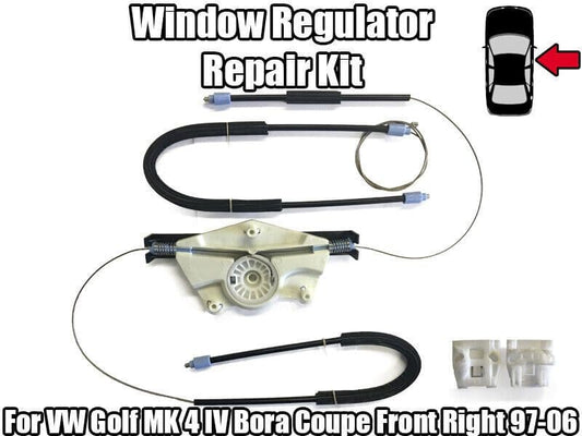 Window Regulator Kit for VW Golf Mk 4 IV Bora Coupe Front Right 97-06