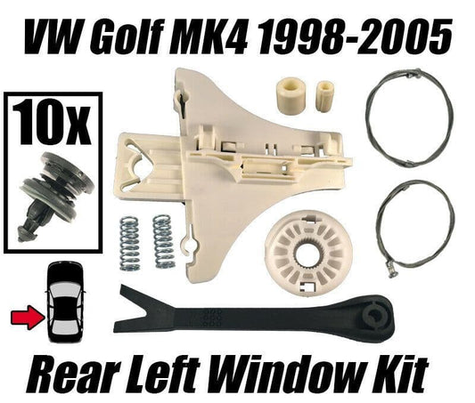 Window Regulator Kit For VW Golf Mk4 Bora Rear Left Side