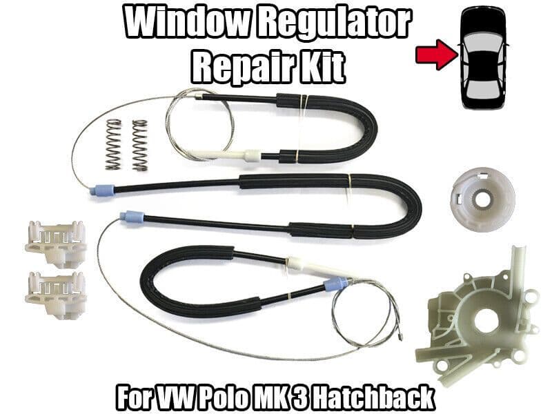 Window Regulator Kit for VW Polo Mk 3 Hatchback Front Left Side Door