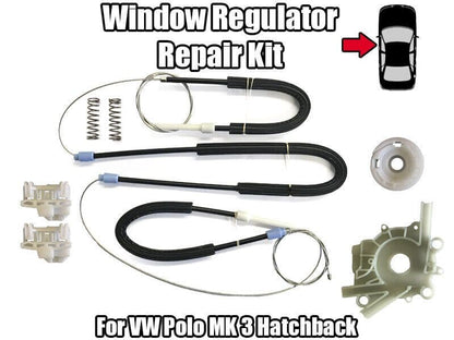 Window Regulator Kit for VW Polo Mk 3 Hatchback Front Left Side Door
