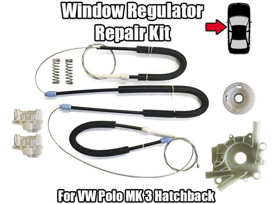 Window Regulator Kit for VW Polo Mk 3 Hatchback Front Left Side Door