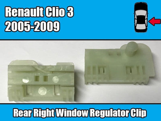 Window Regulator Repair Clips for Renault Clio 3 2005-2009 Rear Right Side Door