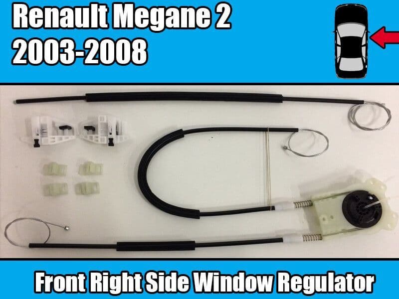 Window Regulator Repair Kir for Renault Megane 2 2003-2008 Front Right Side Door