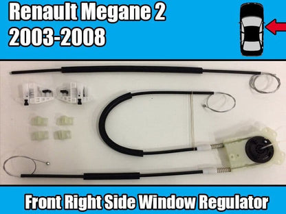 Window Regulator Repair Kir for Renault Megane 2 2003-2008 Front Right Side Door