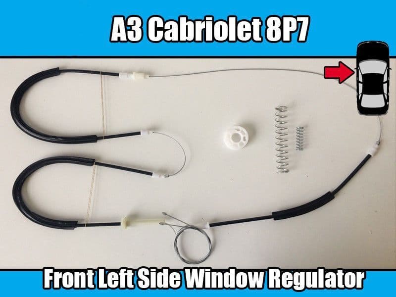 Window Regulator Repair Kit for Audi A3 8P7 Cabriolet Front Left