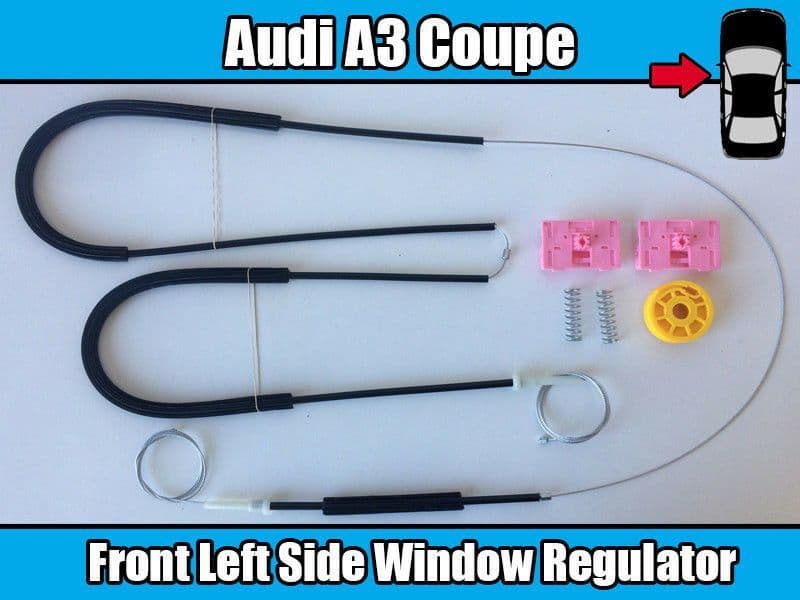 Window Regulator Repair Kit for Audi A3 Coupe 1996-2003 Front Left
