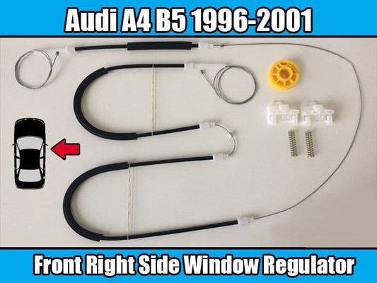 Window Regulator Repair Kit for Audi A4 B5 4/5 Door 1996-2001 Front Right Door