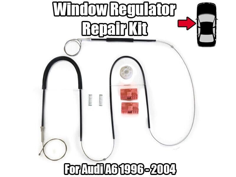 Window Regulator Repair Kit for Audi A6 Front Left Door 1996-2004