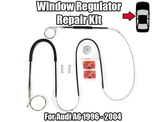 Window Regulator Repair Kit for Audi A6 Front Left Door 1996-2004