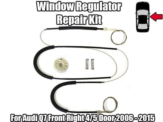 Window Regulator Repair Kit for Audi Q7 Front Right 4/5 Door 2006-2015