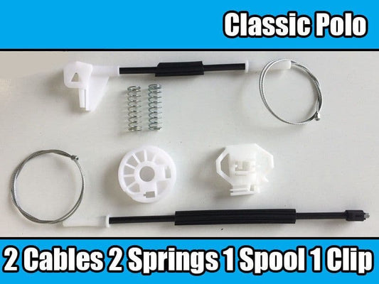 Window Regulator Repair Kit for Classic VW Polo 6Kv2  Rear Right Door