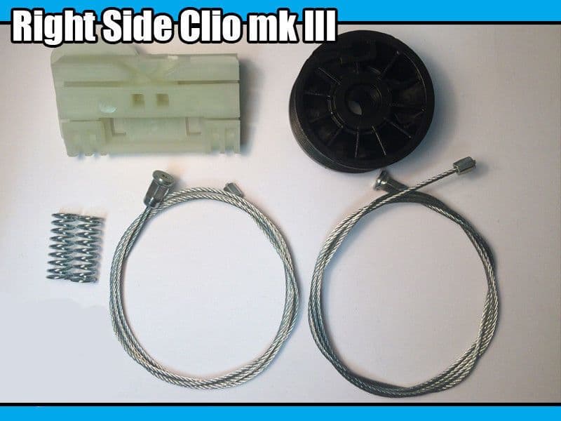 Window Regulator Repair Kit for Renault Clio Mk 3 2005-2011 Rear Right Side