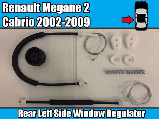 Window Regulator Repair Kit for Renault Megane II Cabriolet 2002-2009 Rear Left