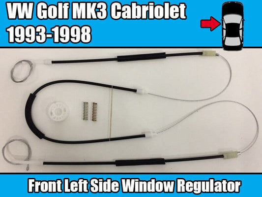 Window Regulator Repair Kit for VW Golf 3 Cabriolet 1993-1998 Front Left Side