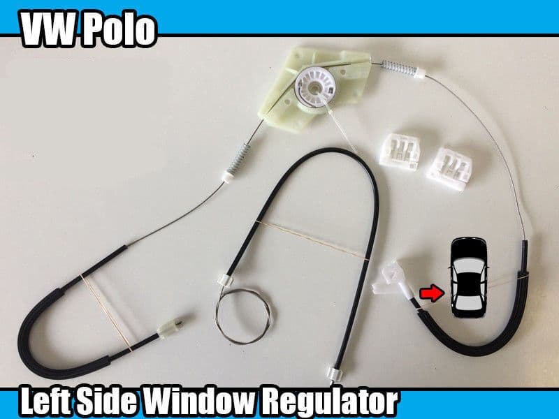 Window Regulator Repair Kit for VW Polo Classic Rear Left  Side Window
