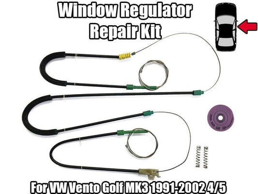 Window Regulator Repair Kit for VW Vento Golf Mk3 1991-2002 4/5 Front Right Side