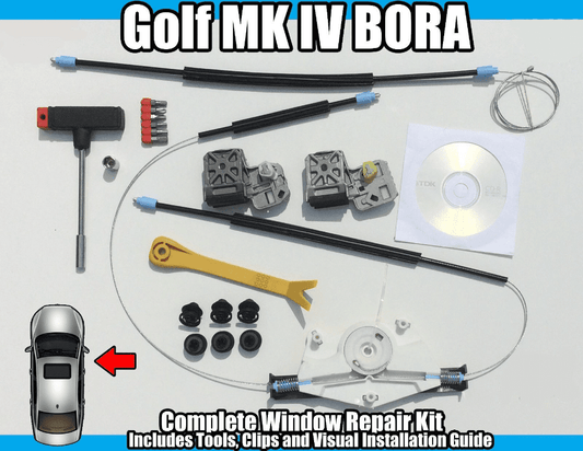 Window Repair Kit for VW Golf IV Bora Mk4 Front Right Side Electric  Metal