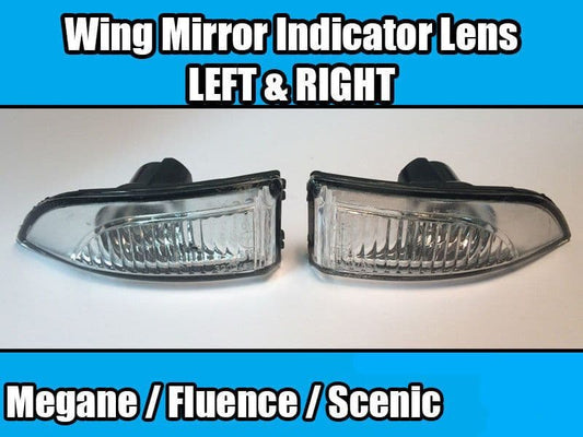 Wing Mirror Indicator Lens for Renault Megane Mk3 Fluence Scenic Left Right Side